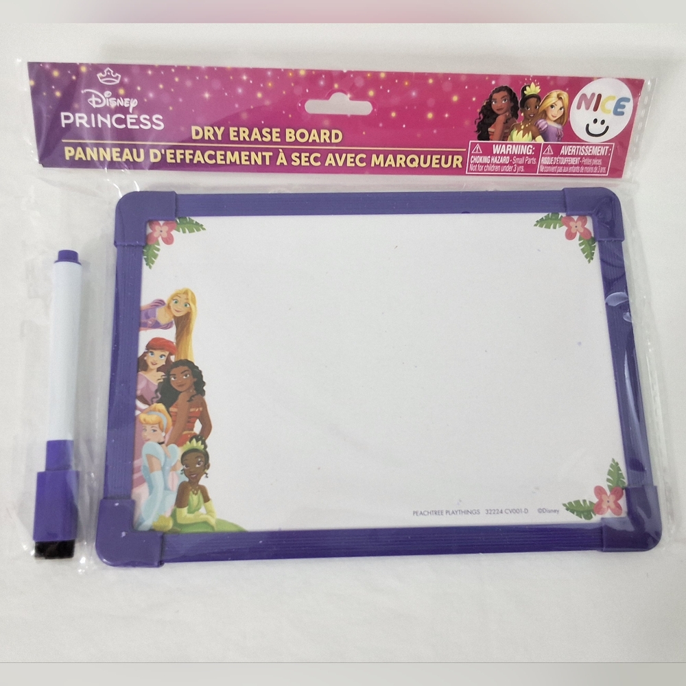 Disney Princess Dry Erase Board with Marker , New With Tag